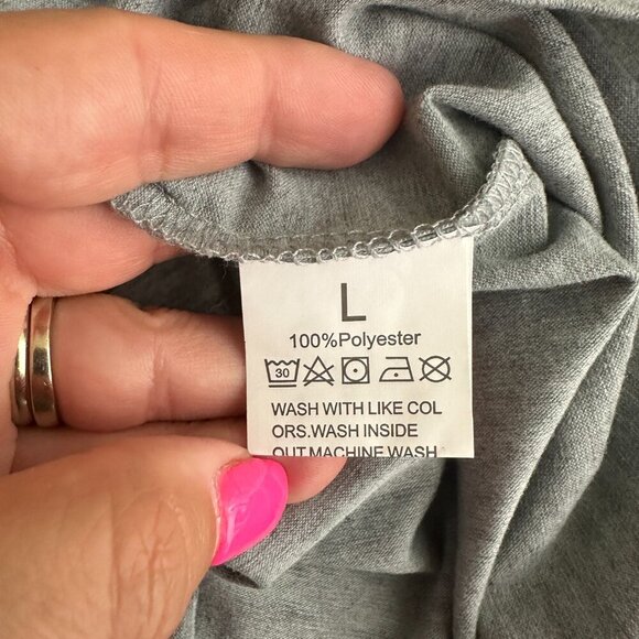 2/$24 Boy Mama From Son Up to Son Down Novelty Short Sleeve Tee Gray Large #9675 - Picture 6 of 7